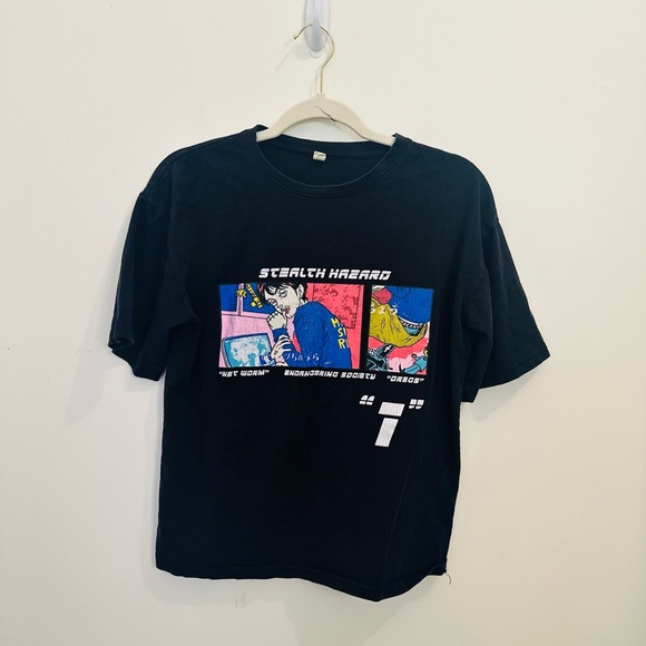 no brand Other - Black Graphic Tee